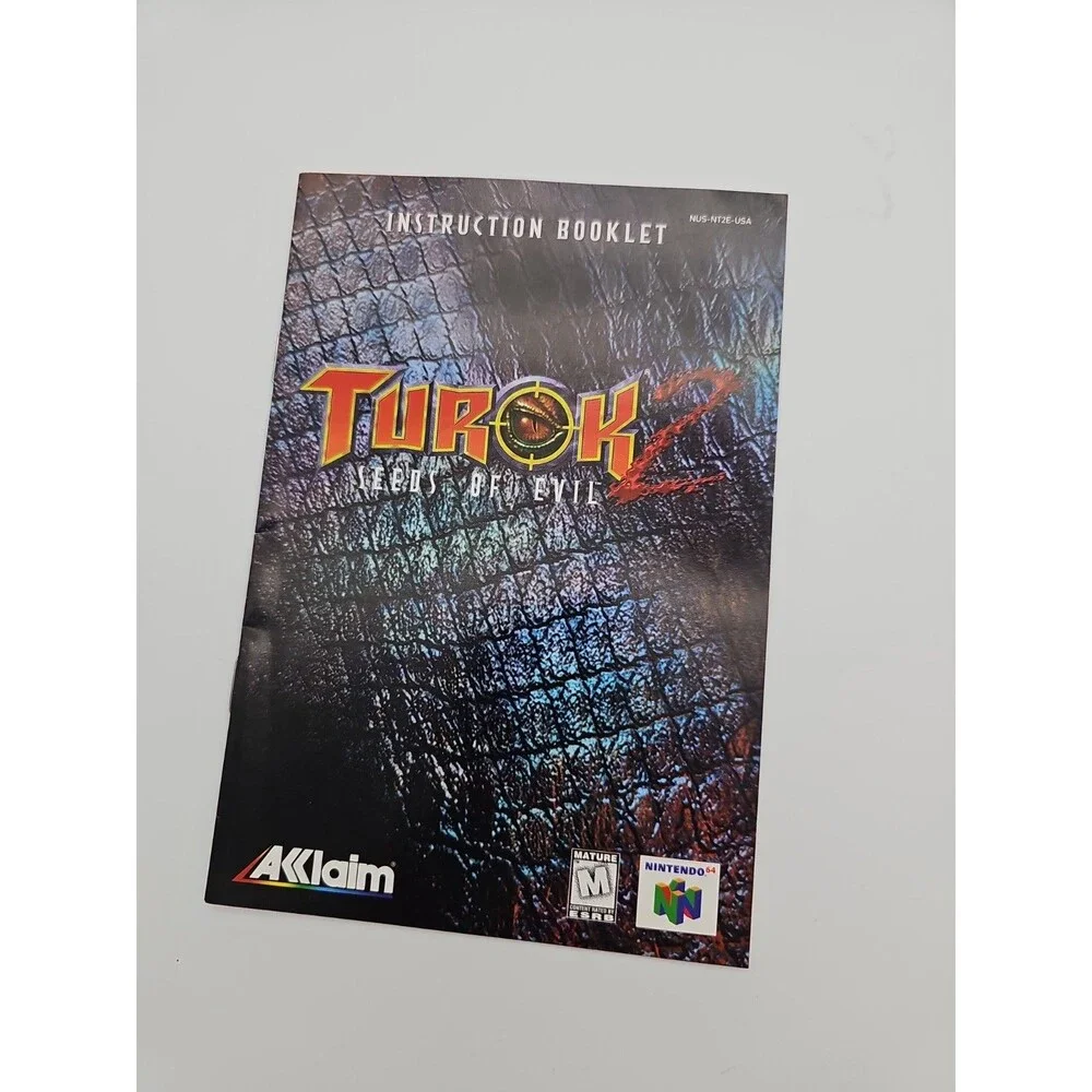 Turok 2 Seeds of Evil w/ Manual N64    1